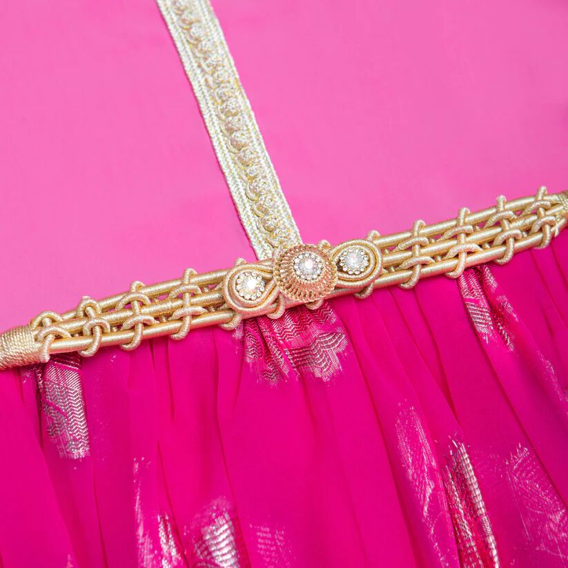 Caftan avec Manches en crêpe georgette de soie