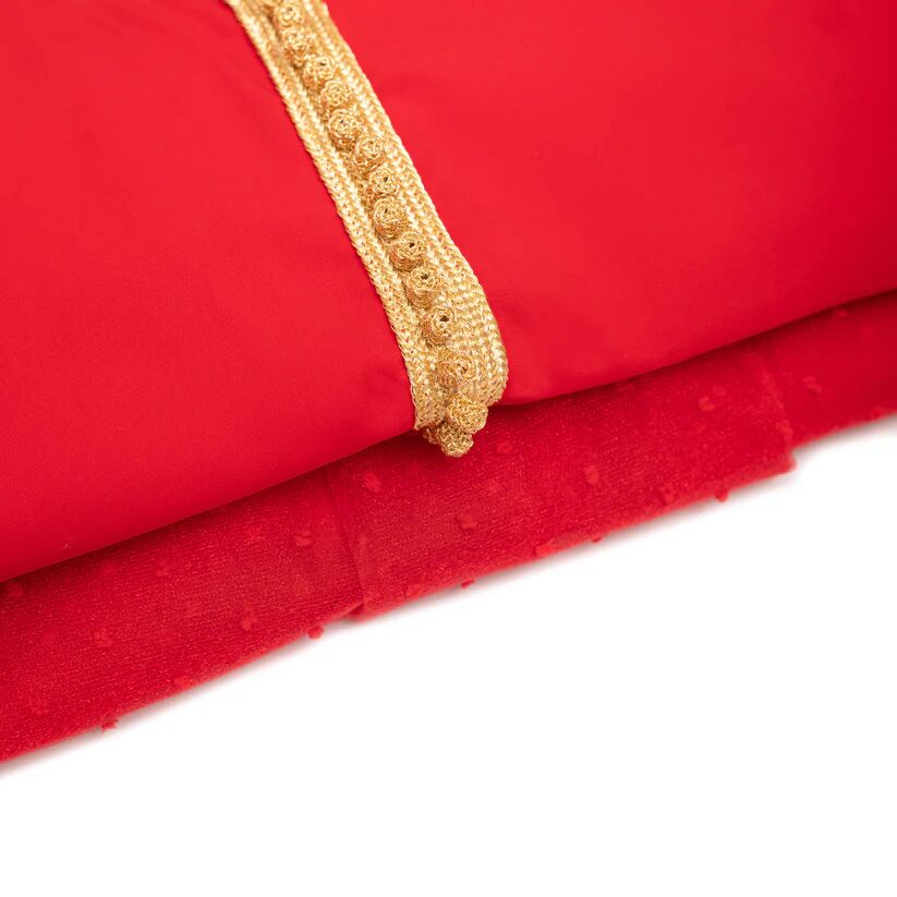 Caftan avec Manches en Crêpe de Soie  thumbnail 4