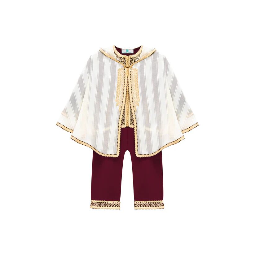 Jabador - grenat pour enfant avec selham blanc