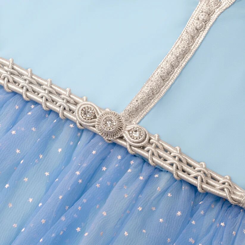 Caftan sans Manches en Crêpe Georgette en Soie thumbnail 3