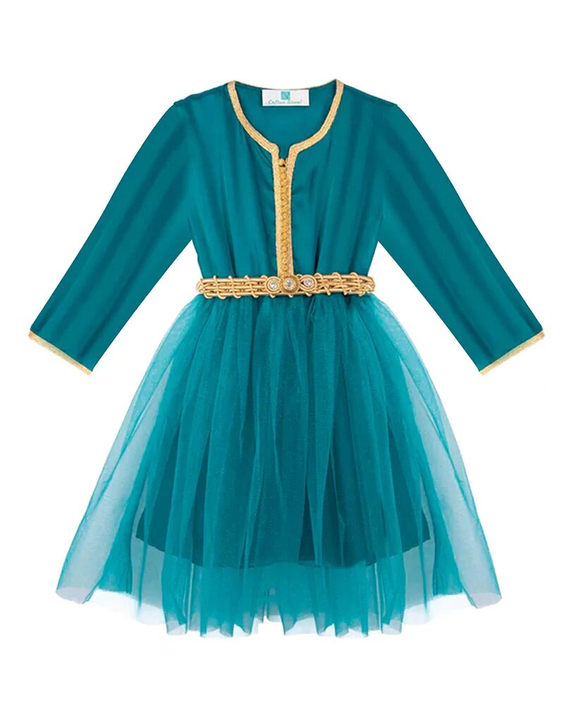 Caftan avec Manches en Crêpe Georgette en Soie thumbnail 1