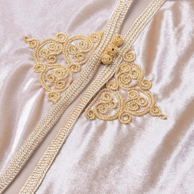 Grenouillère - beige crème pour bébé avec selham thumbnail 3