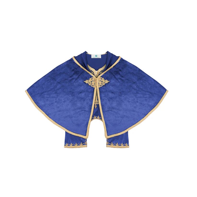 Grenouillère - bleu royal pour bébé avec selham