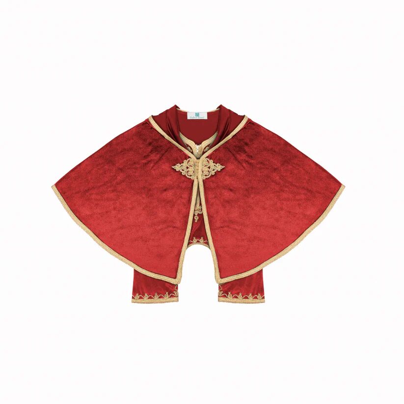 Grenouillère - bordeaux royal pour bébé avec selham