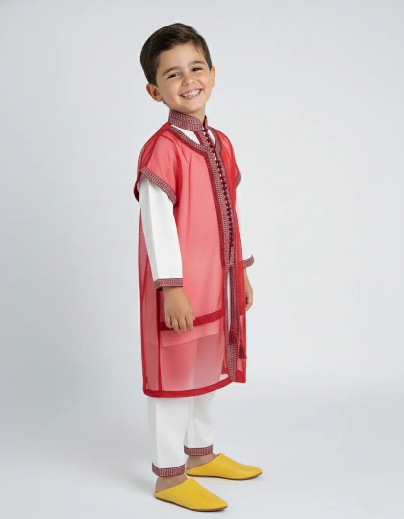 Jabador - Blanc Bordeaux pour Enfant thumbnail 1