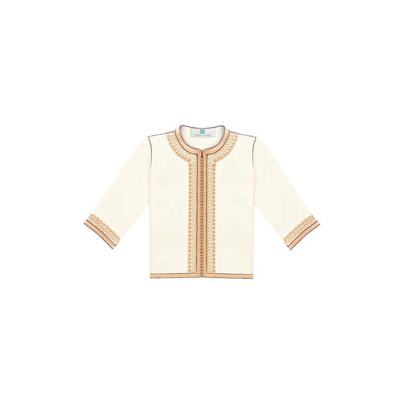 Jabador - beige pour enfant avec selham bordeaux
