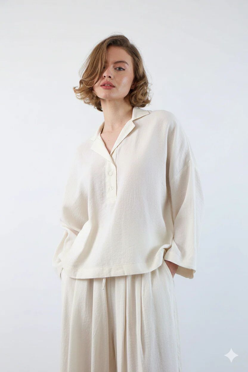 Ensemble Fluide Haut & Pantalon Ample