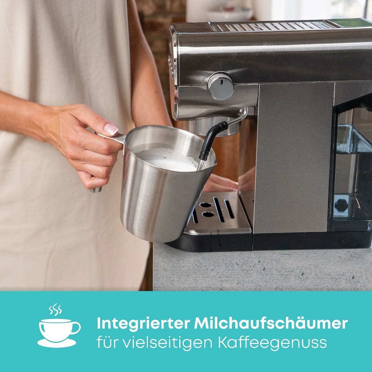 PROFICOOK Machine à Café et Cappuccino INOX 20 BARS - Deutsch thumbnail 4