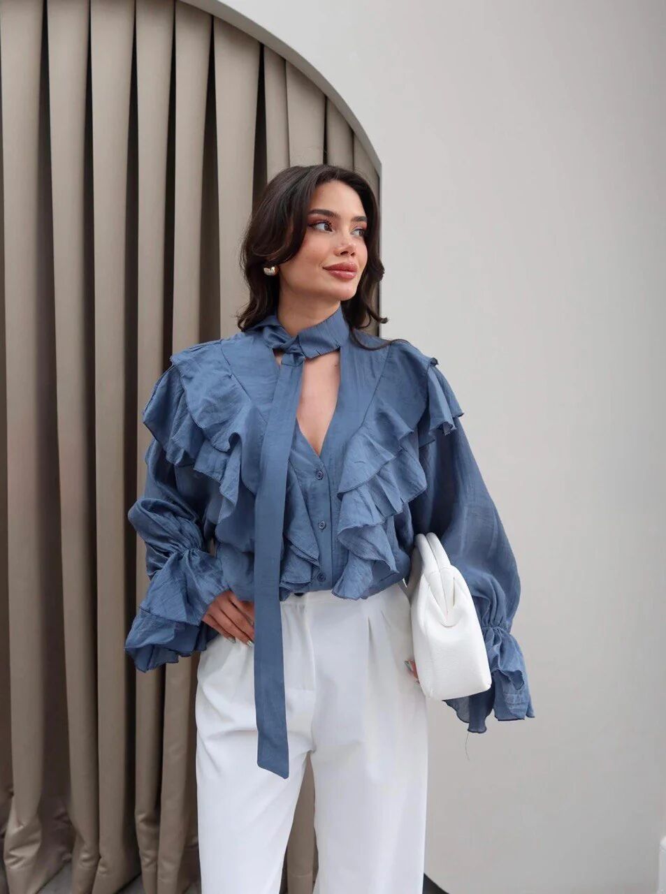 Chemisier À Volants