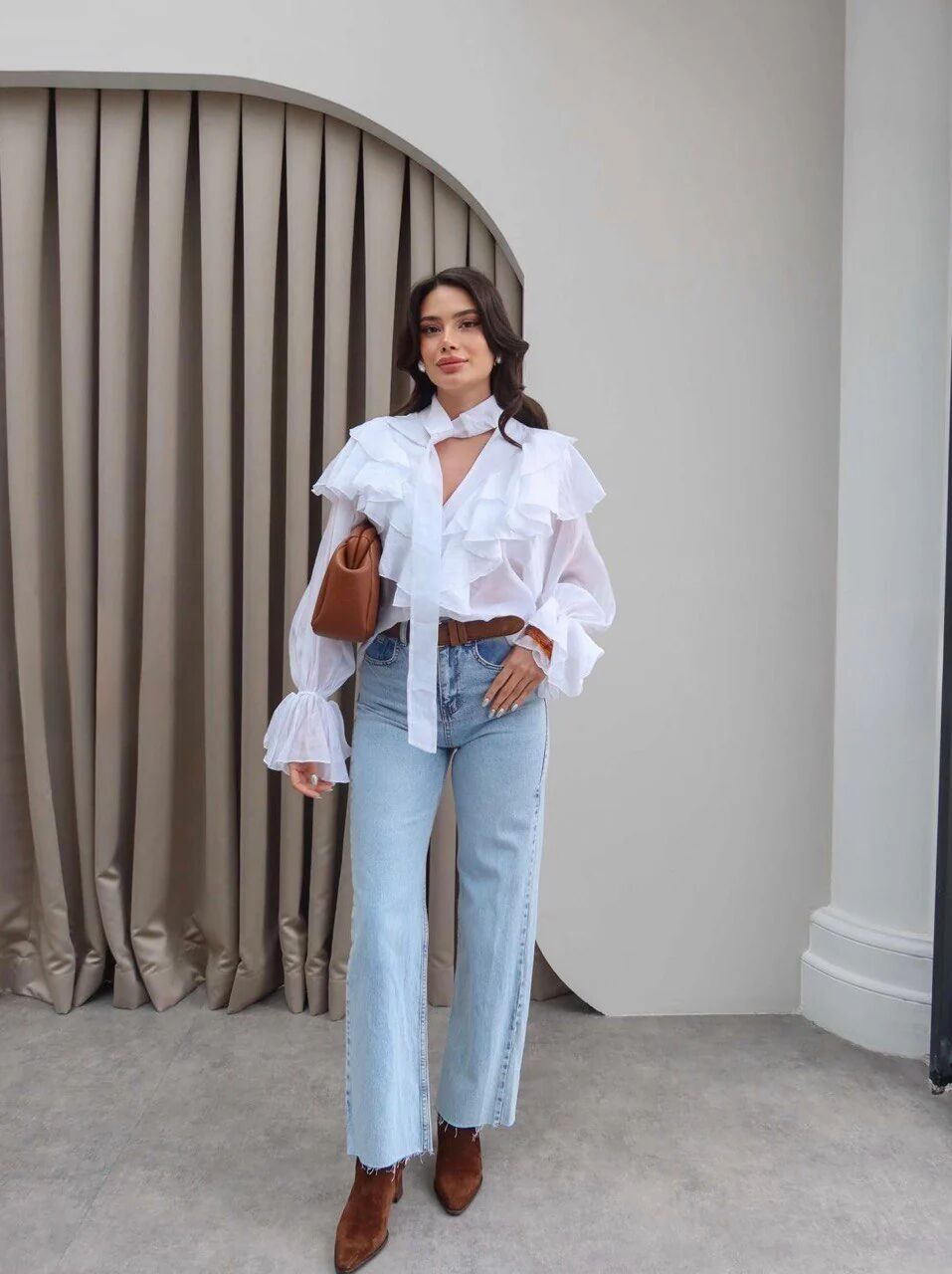 Chemisier À Volants