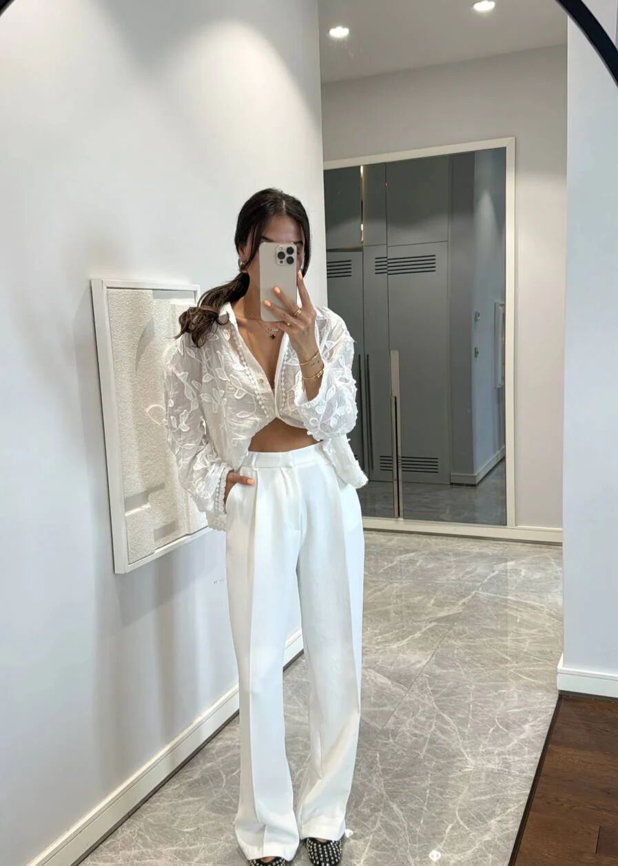 Pantalon Palazzo Fluide
