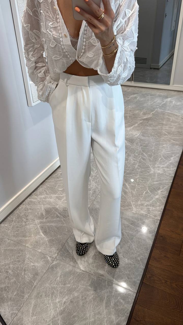 Pantalon Palazzo Fluide