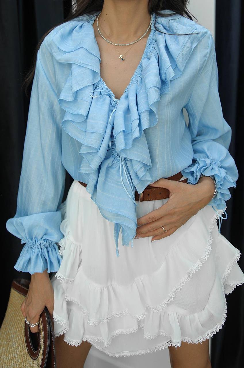 Chemise À Volants Élégants thumbnail 3