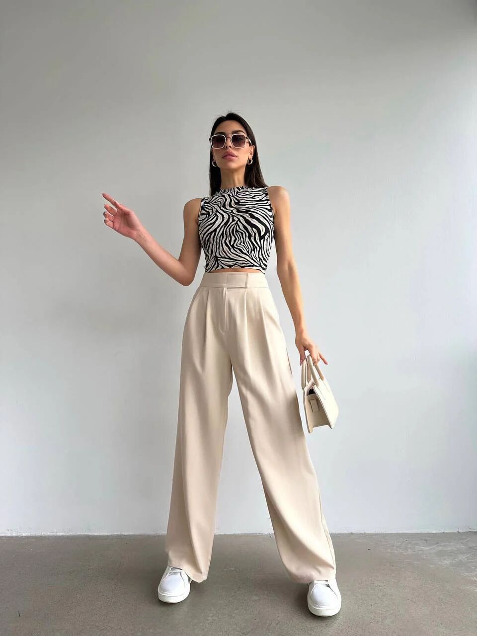 Pantalon Palazzo Avec Scratch  thumbnail 3