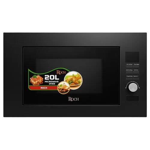 Roch Micro ondes Encastrable - 20L - 1150W - Fonction Grill - Fonction Décongélation