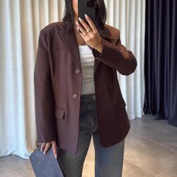 Blazer Marron Chocolat Oversize