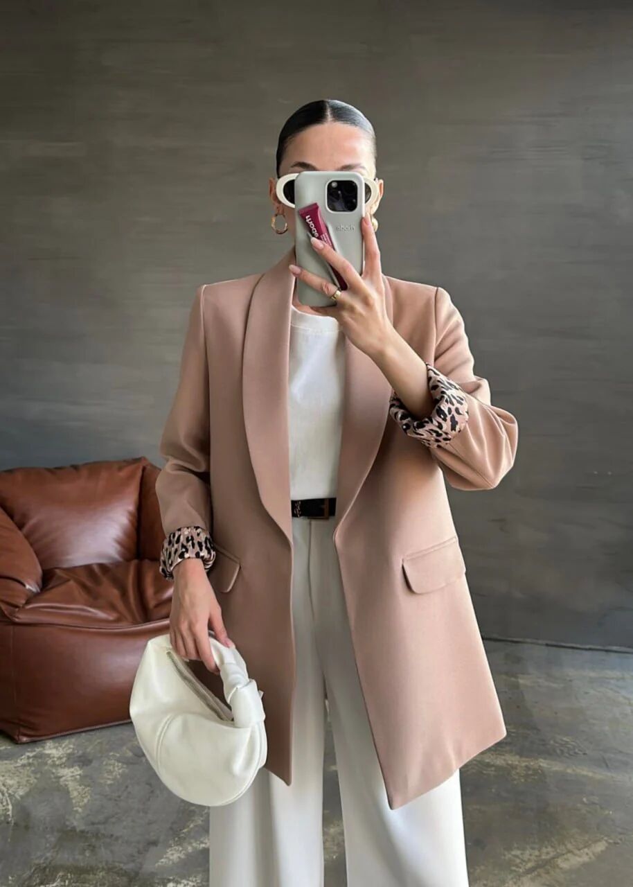 Blazer Nude Doublure Léopard thumbnail 4