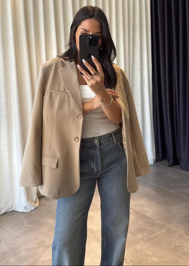 Blazer Oversize Beige