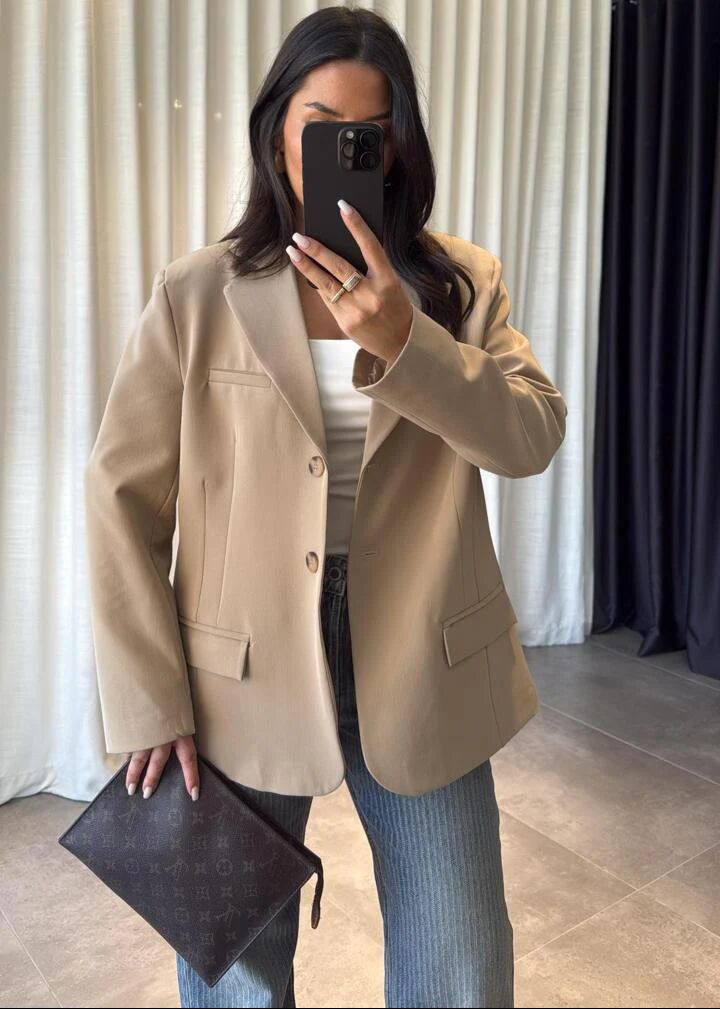 Blazer Oversize Beige