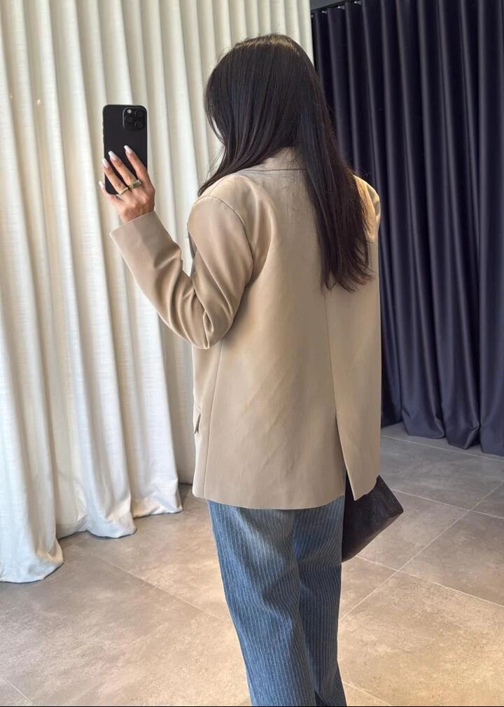 Blazer Oversize Beige thumbnail 4