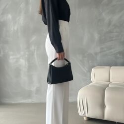 Pantalon Palazzo Taille Haute Élégant