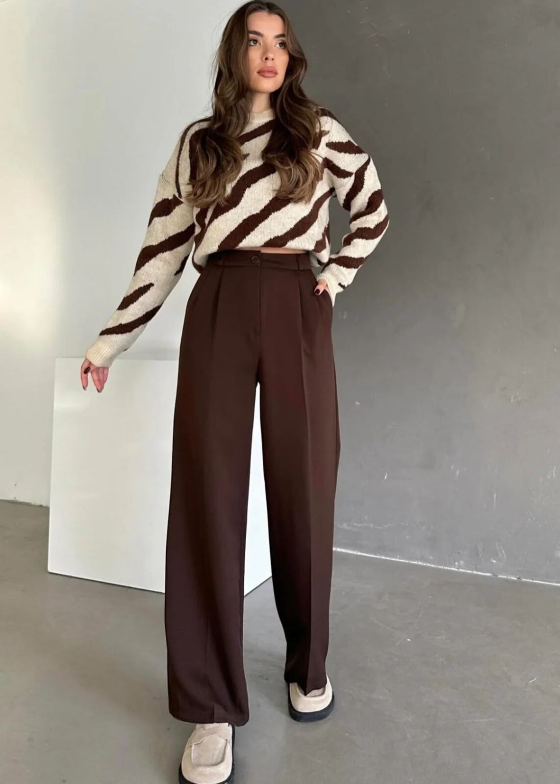 Pantalon Palazzo Taille Haute thumbnail 3