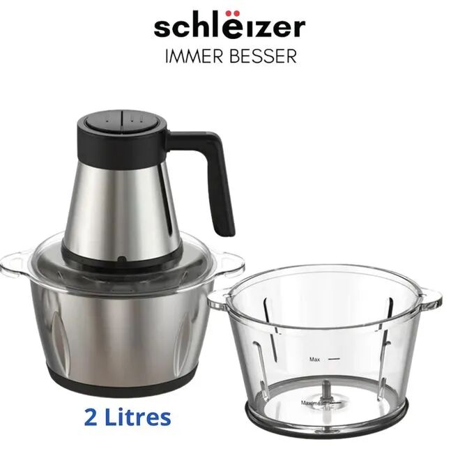 Schleizer - Hachoir électrique professionnel - 1200Watts - 2litres thumbnail 2
