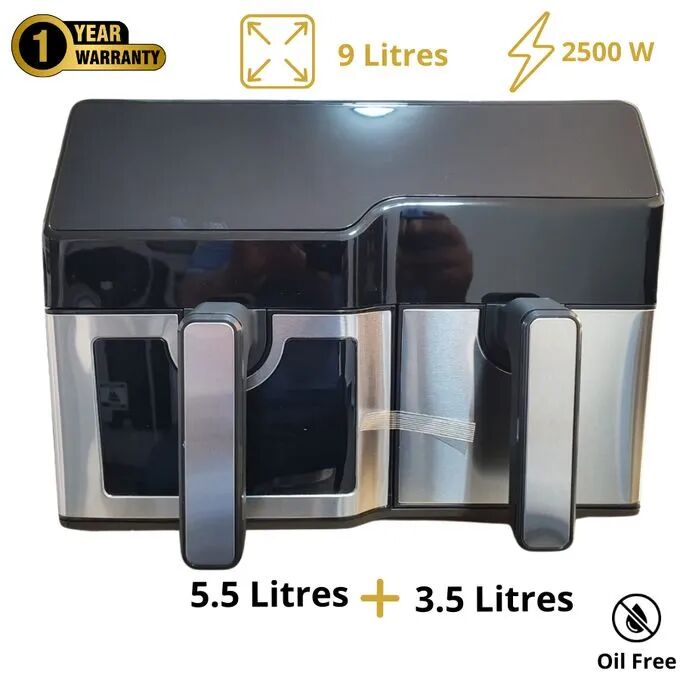 Regal Friteuse sans Huile - Airfryer - 2 paniers - 9 Litres - 2500W