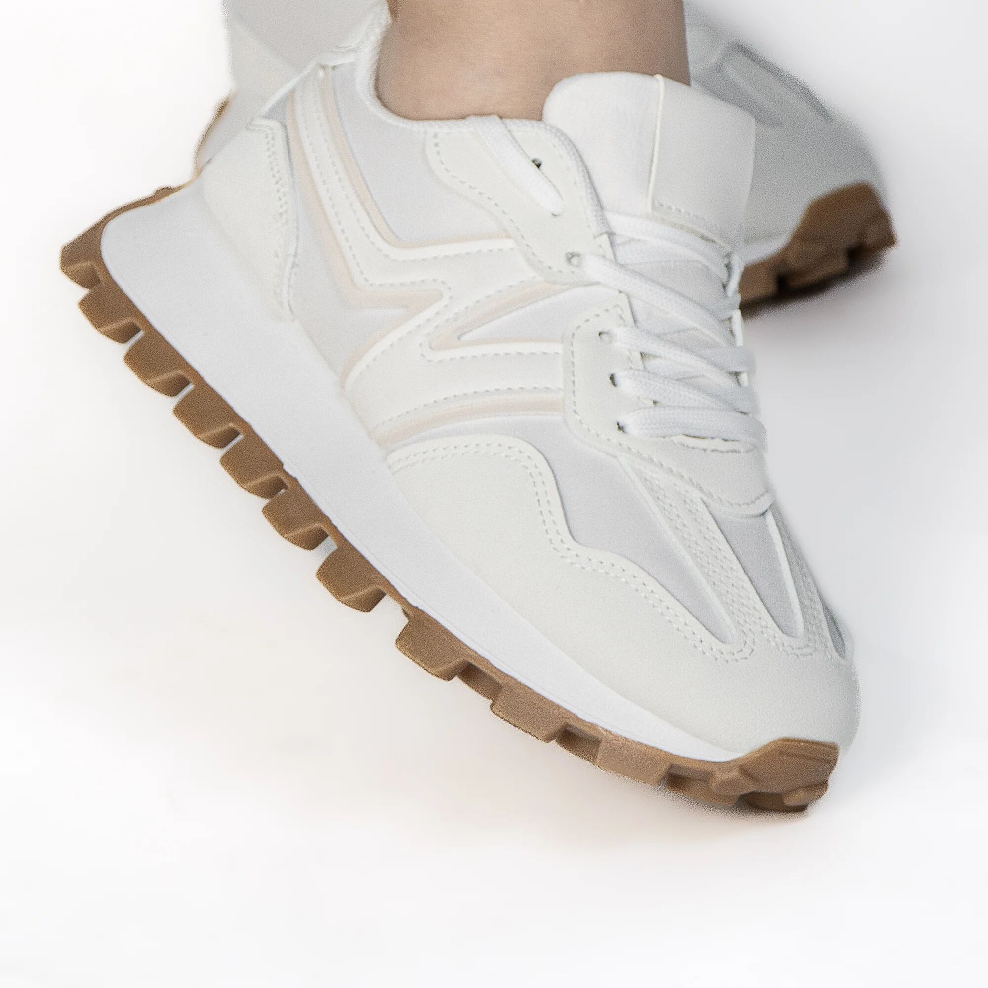 Vanessa – Baskets Femmes En Blanc thumbnail 3