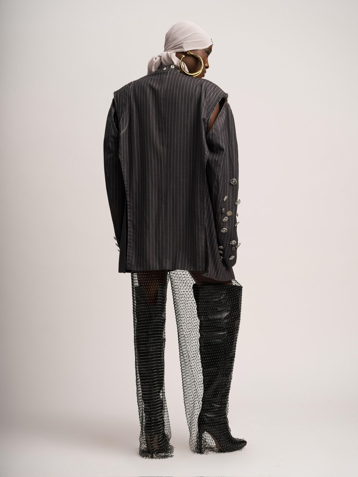 Luxury Blazer Gris Souris thumbnail 4