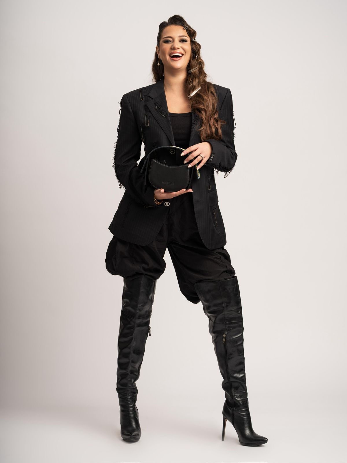 Luxury Blazer à Épingles Aesthetic