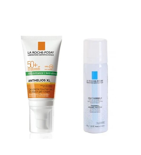 La Roche Posay Anthelios Xl Spf 50+ Gel Crème Toucher Sec + Eau Thermal 50ml Offerte