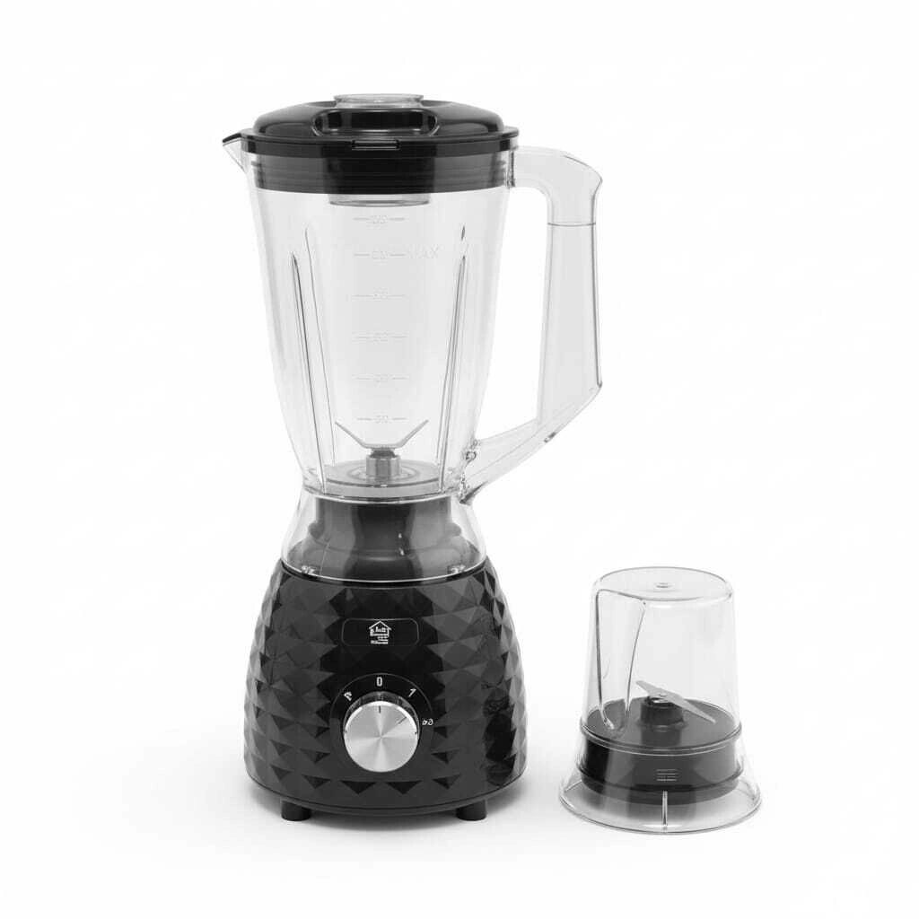 Blender mixeur alimentaire -bol plastique résistant - 1000 W avec mini mixeur