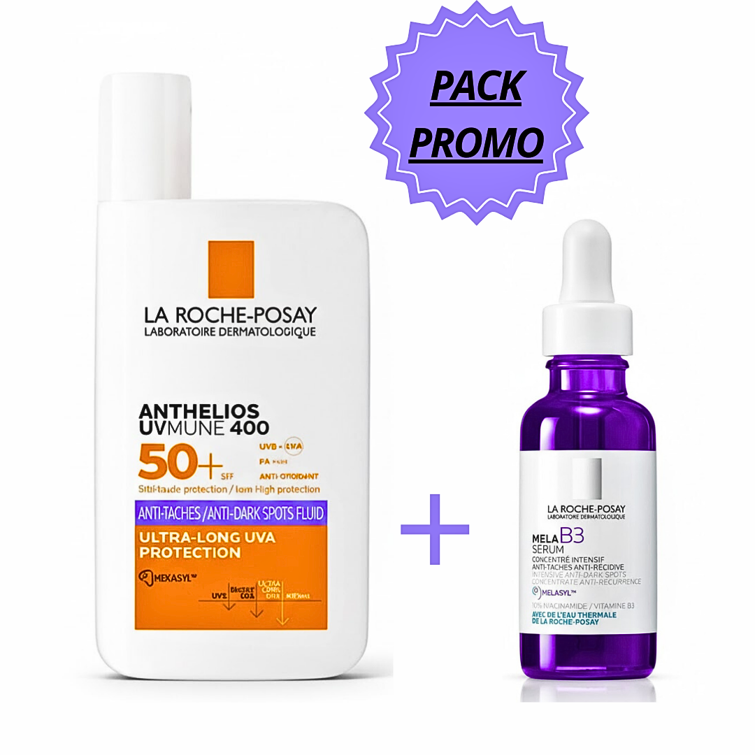 Anthelios Fluide Anti-Taches spf50+ 50ml+Mela B3 Pack