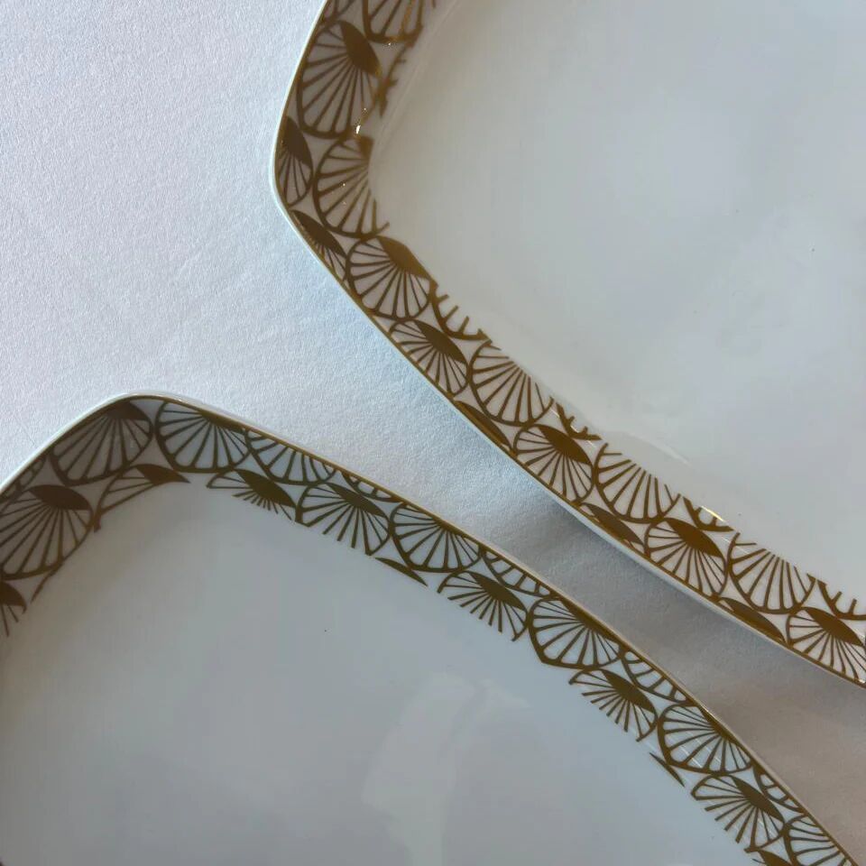Ensemble de 2 plats ovales – Golden Deco thumbnail 3