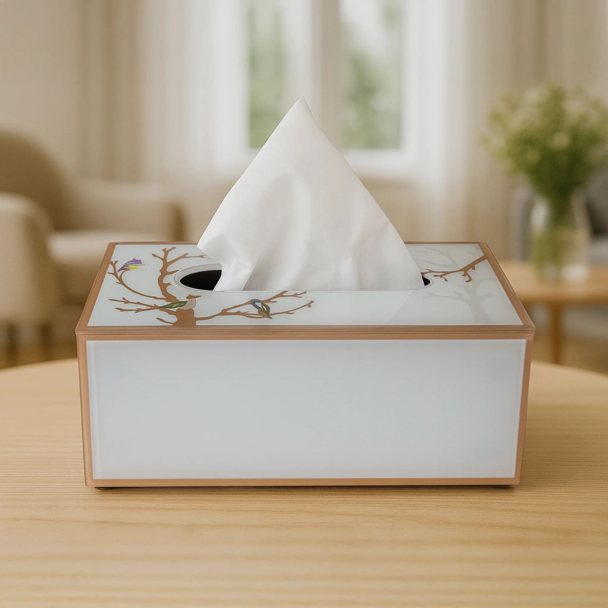 BOITE A MOUCHOIRS OISEAU