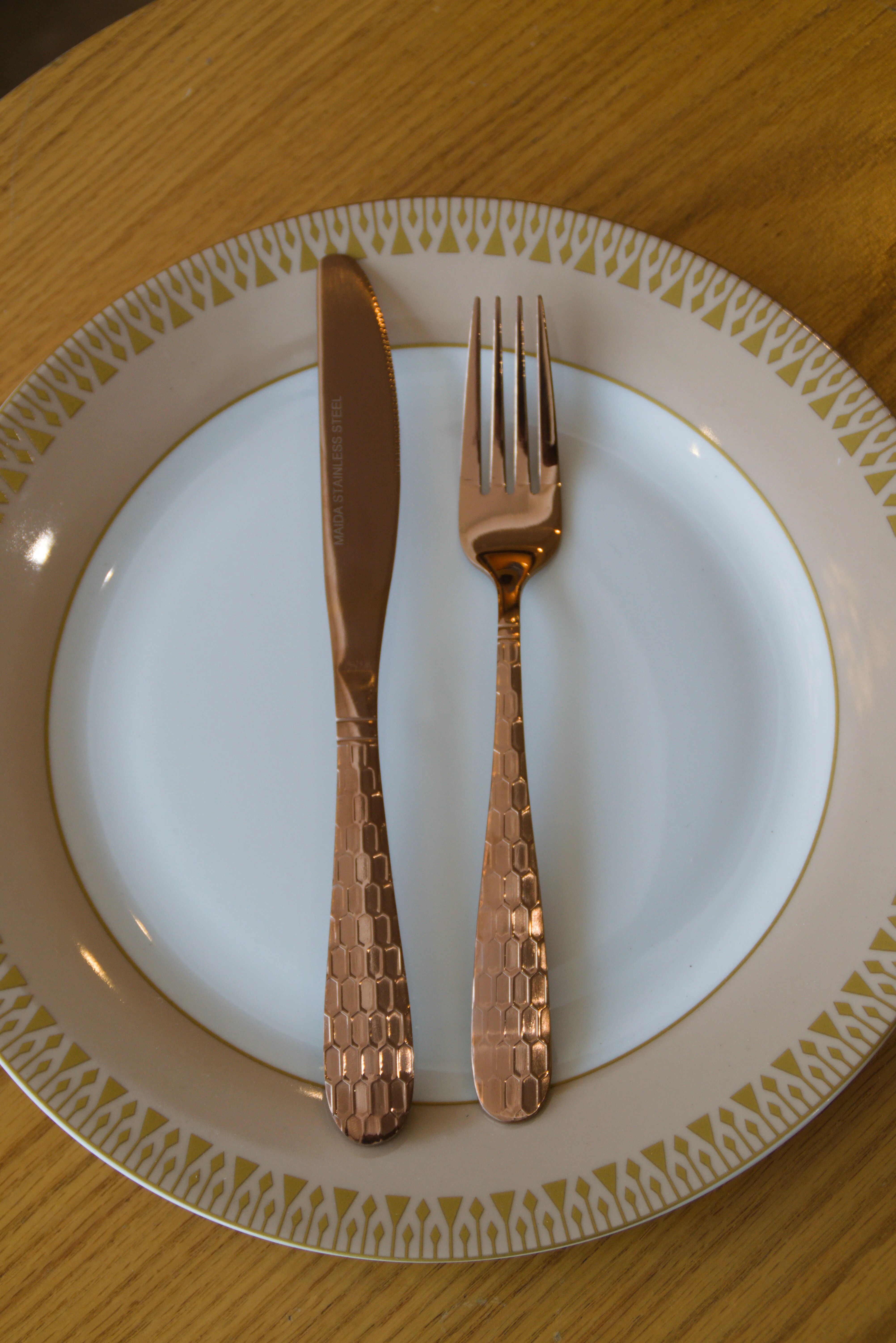 Ménagère 24 pièces pour 6 personnes HONY ROSE GOLD thumbnail 3