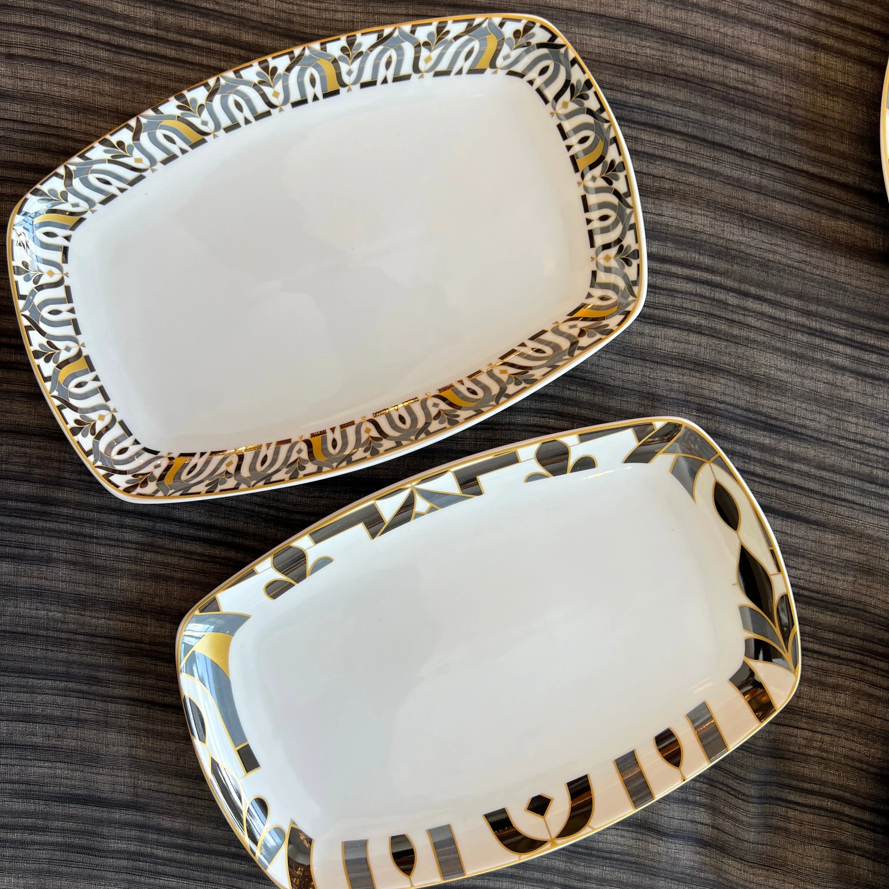 Ensemble de 2 plats ovales – Arabesque
