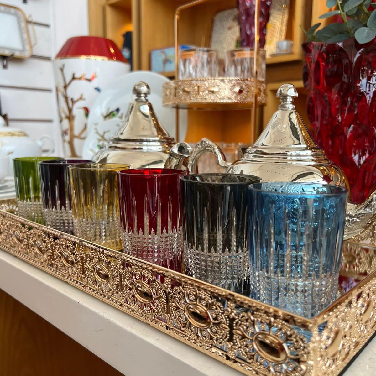 6 Verres à thé Bellar Julia en cristal St Louis