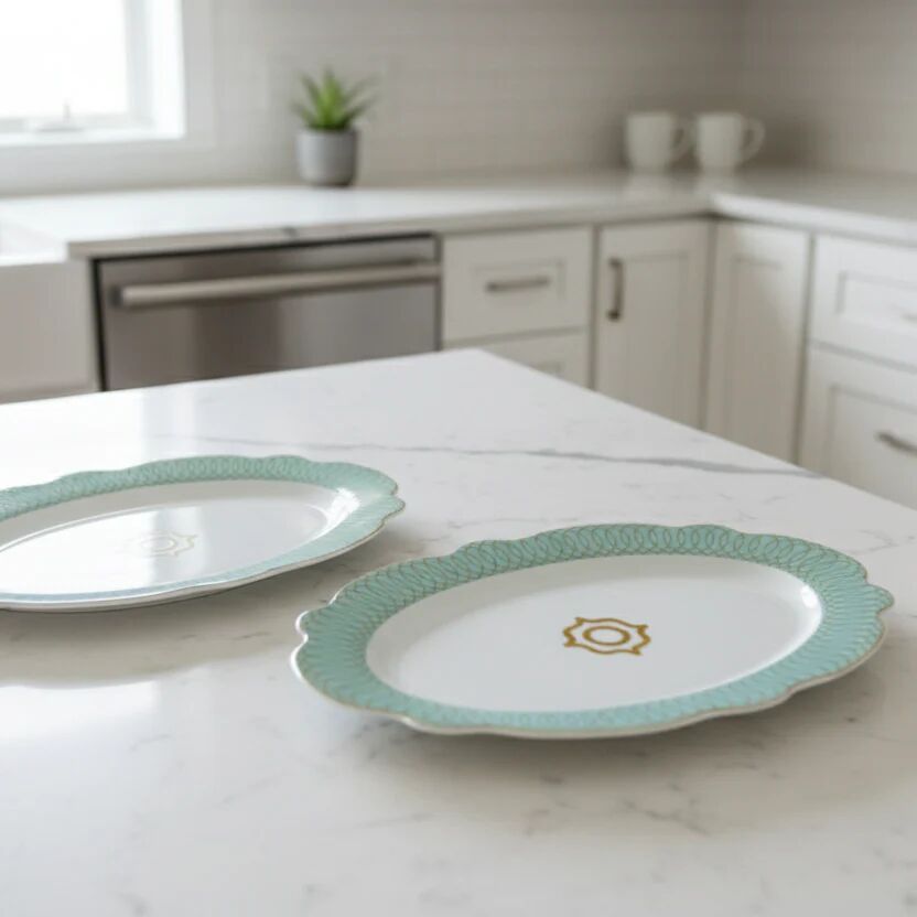 Ensemble de 2 plats ovales 