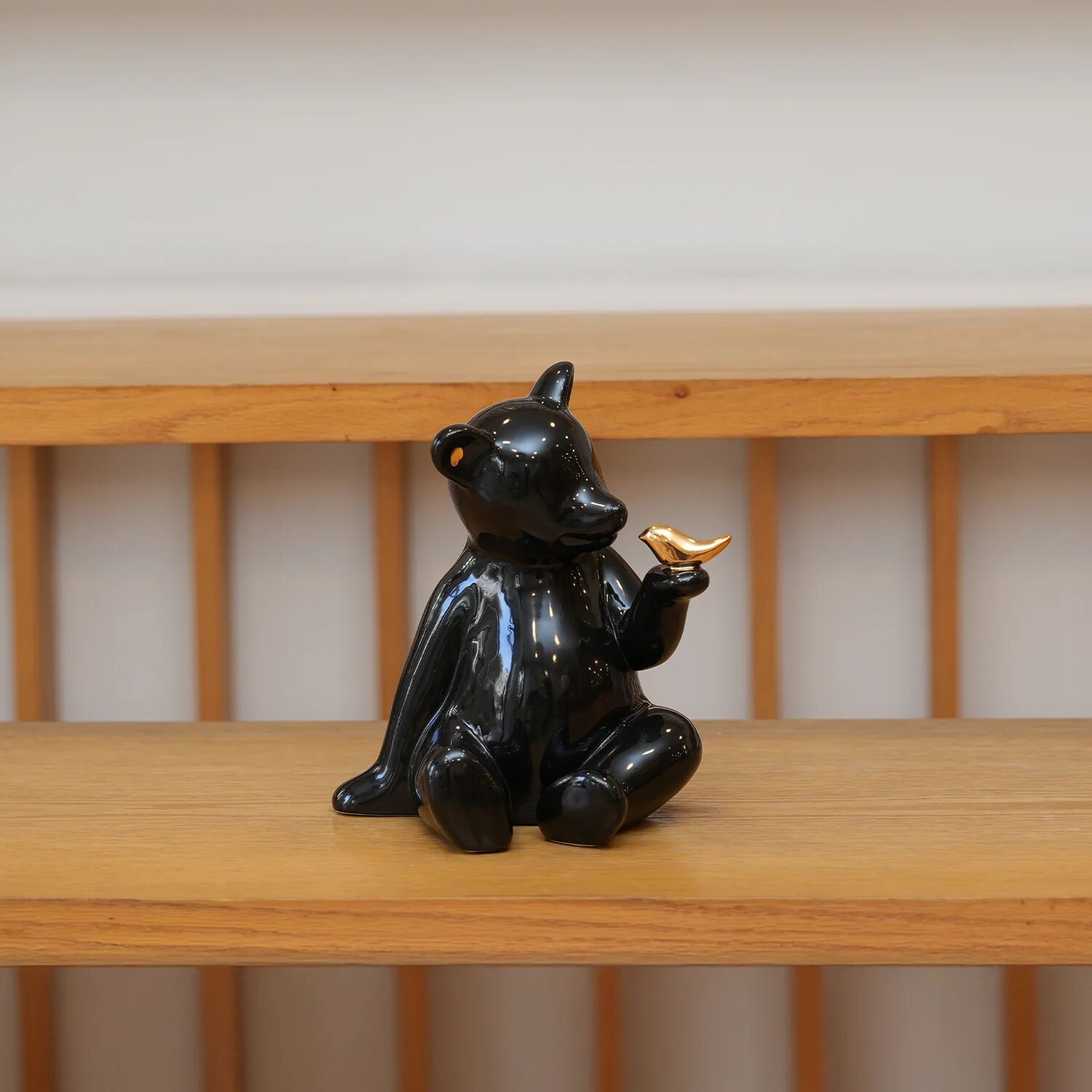 Figurine ourse Noir