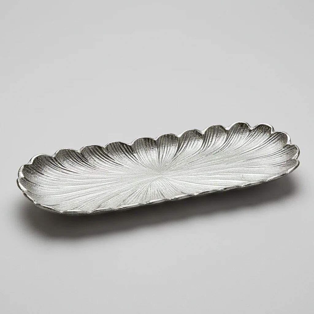 Plat ovale décoratif feuille