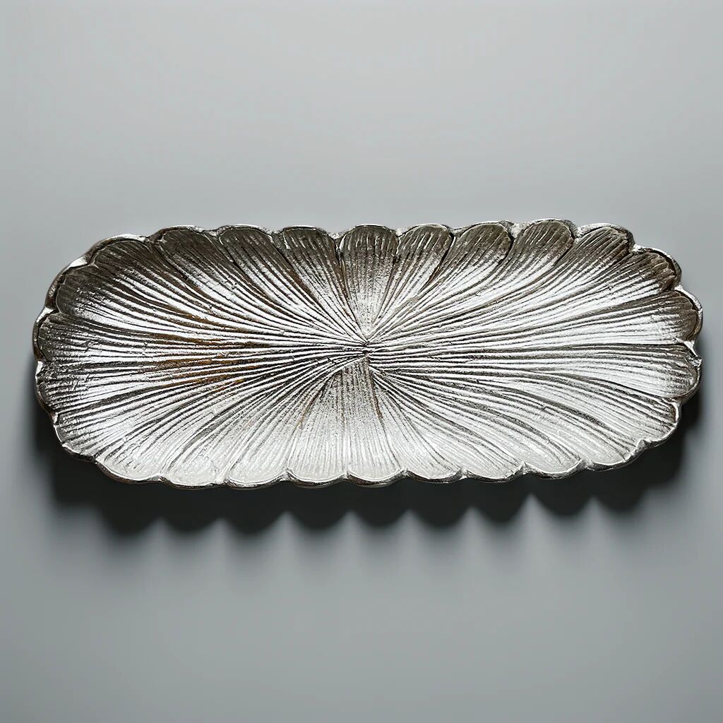 Plat ovale décoratif feuille