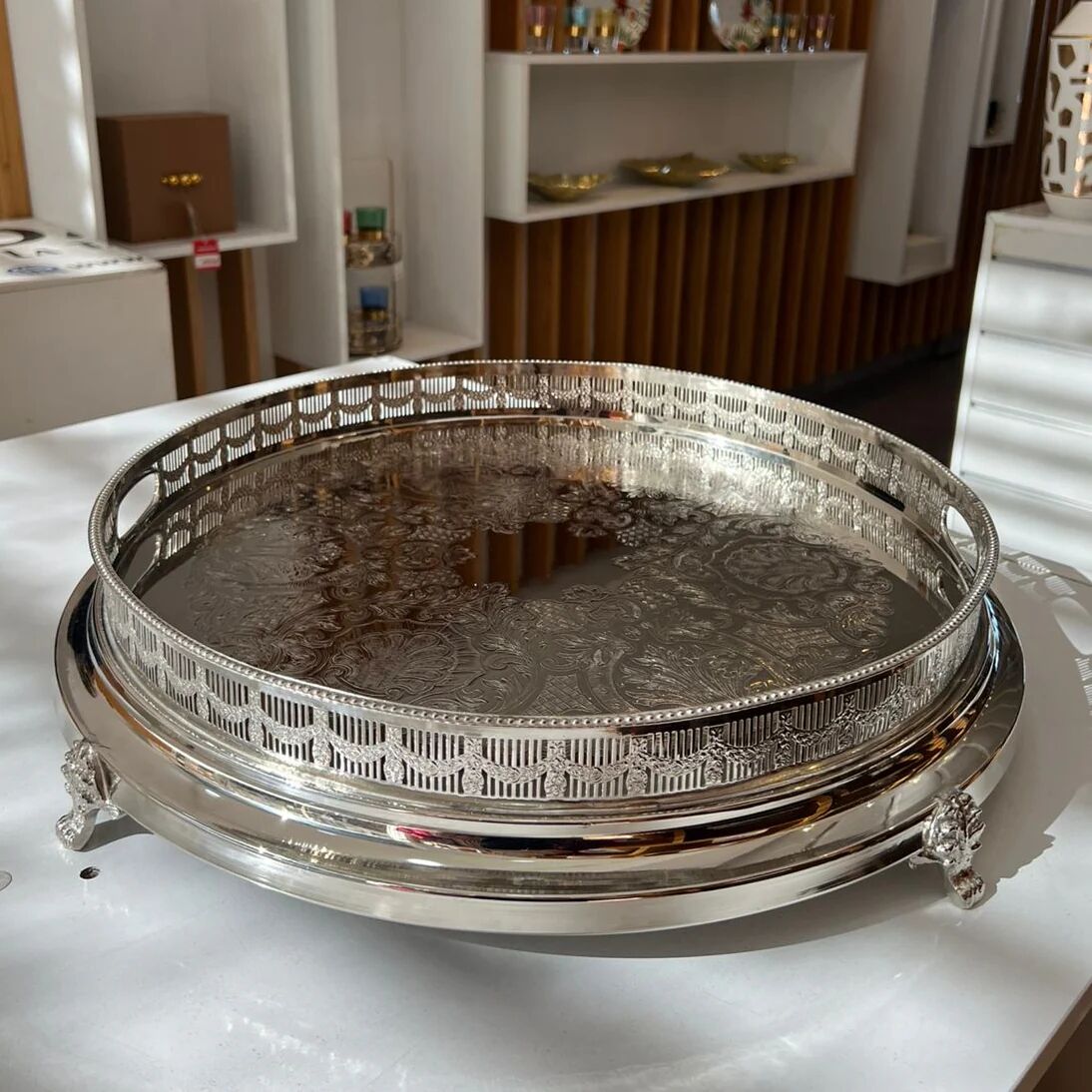 Plateau géant rond marocain thumbnail 3