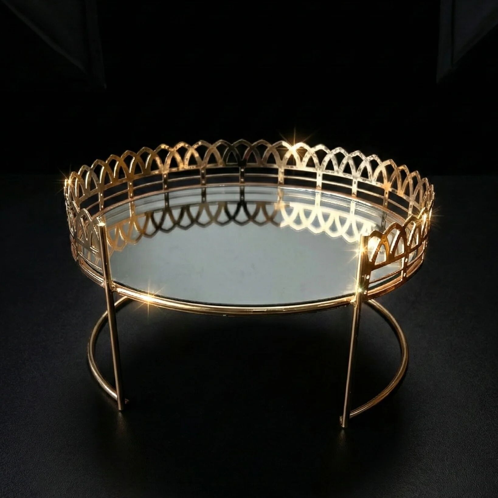 Présentoir Rond Dorée