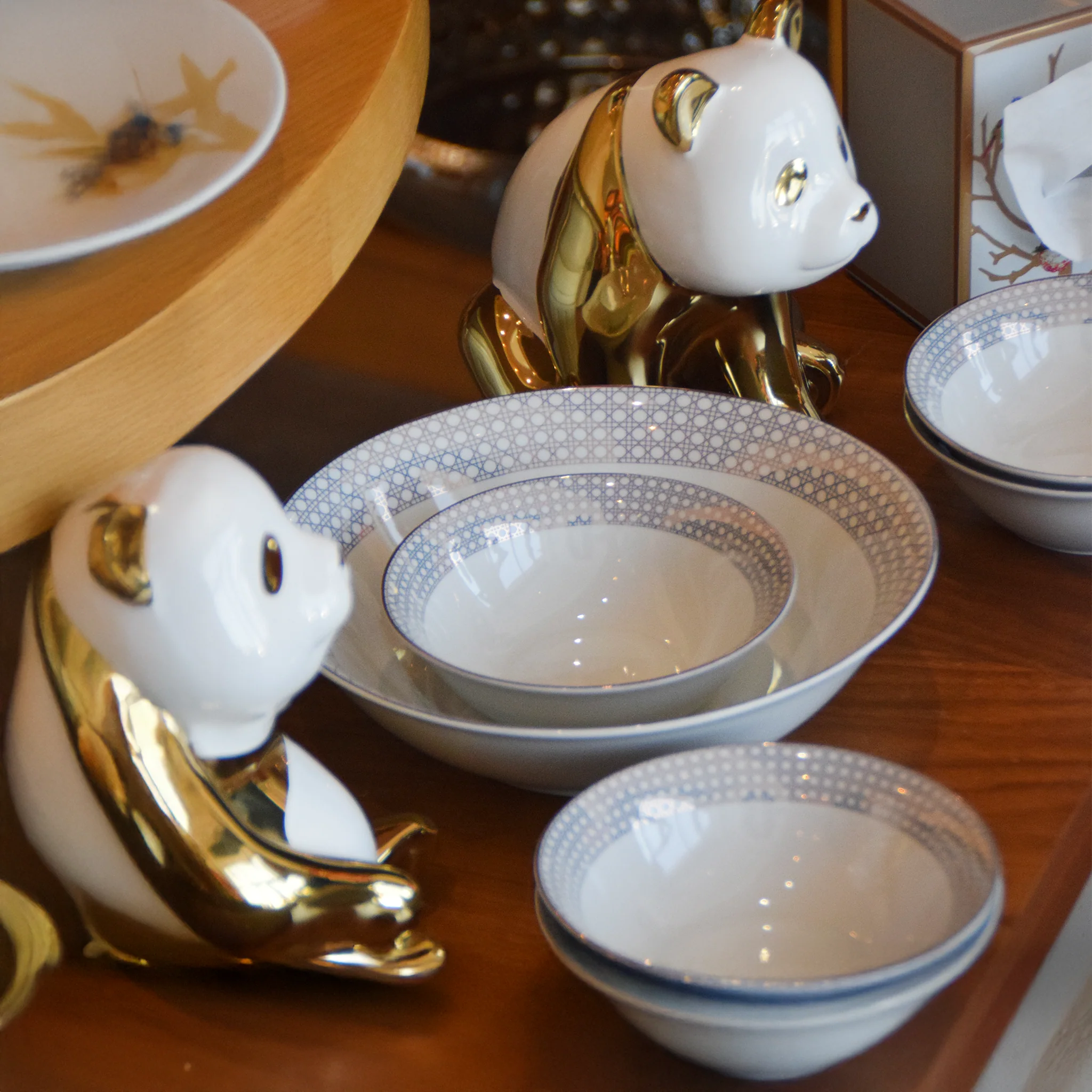 Ensemble 7 pièces – Saladier & Bols Mystic Bronze