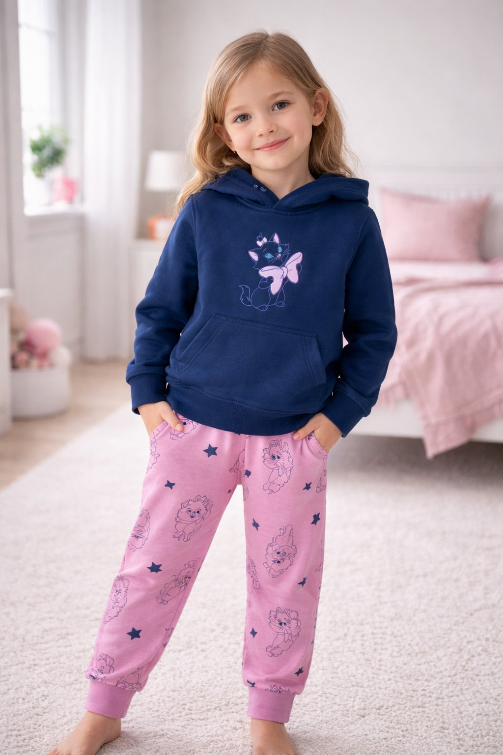 Ensemble jogging fille à capuche