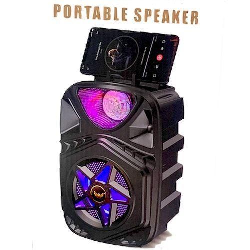 Haut-parleur Bluetooth Sans Fil Multifonction Pour Karaoké Avec 1 Microphone Lecteur De Musique-usb-cart Memory