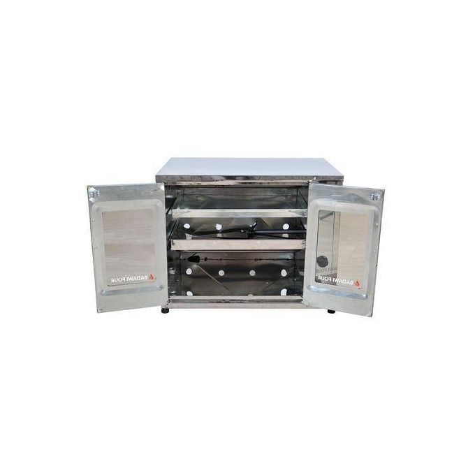 Four A Gaz 2 Portes 65cm Inox