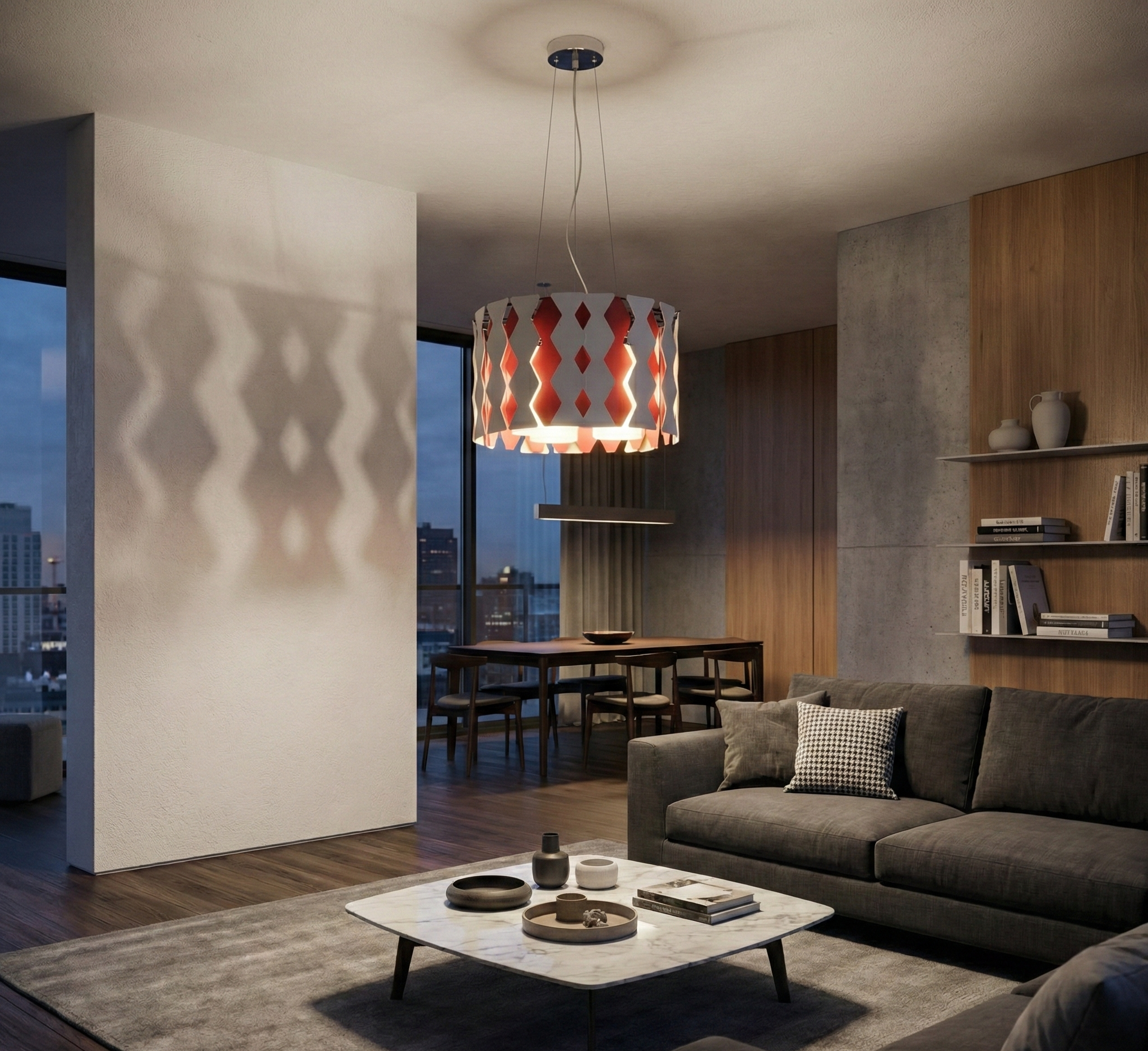 Suspension Moderne Design Géométrique thumbnail 3